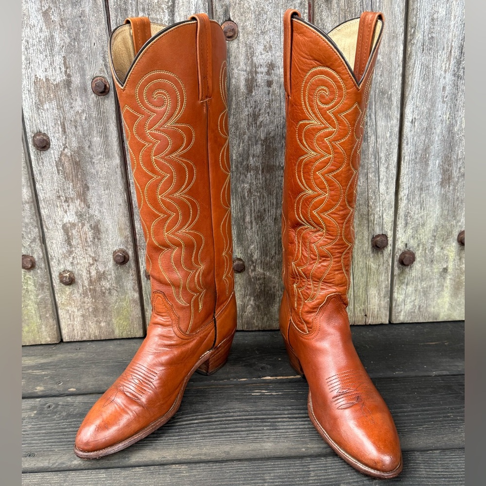 Vintage Frye 1980’s Era Western Tall Women's Cowboy Boots